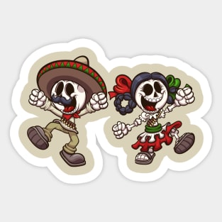 Mexican Skeletons Sticker